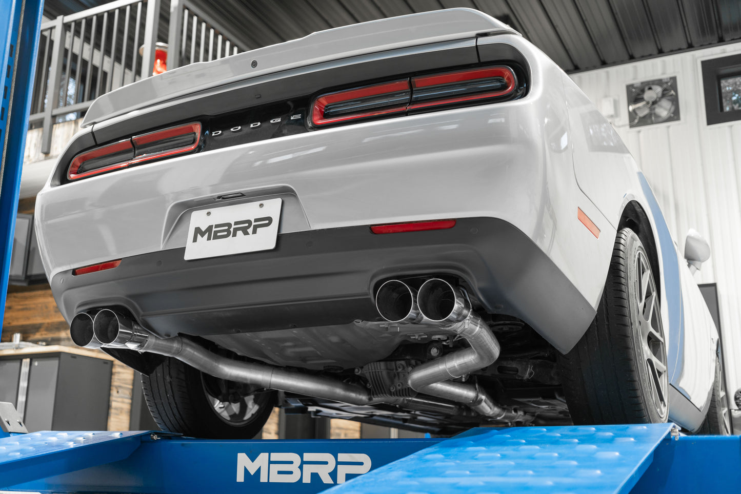 MBRP 3in. Cat-Back. Dual Rear Exit. Street Version. AL. Quad Tips S7115AL