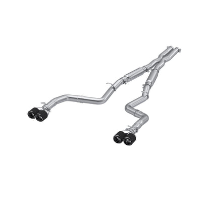 MBRP 3in. Cat-Back. Dual Rear Exit. Street Version. T304. Quad CF Tips S71153CF