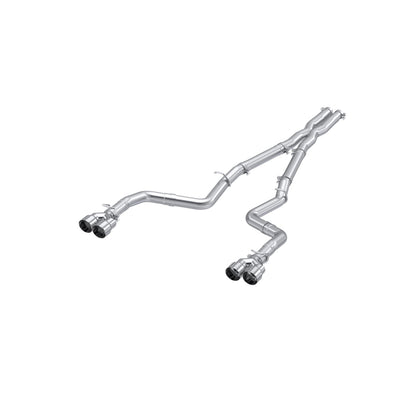 MBRP 3in. Cat-Back. Dual Rear Exit. Race Version. AL. Quad Tips S7116AL