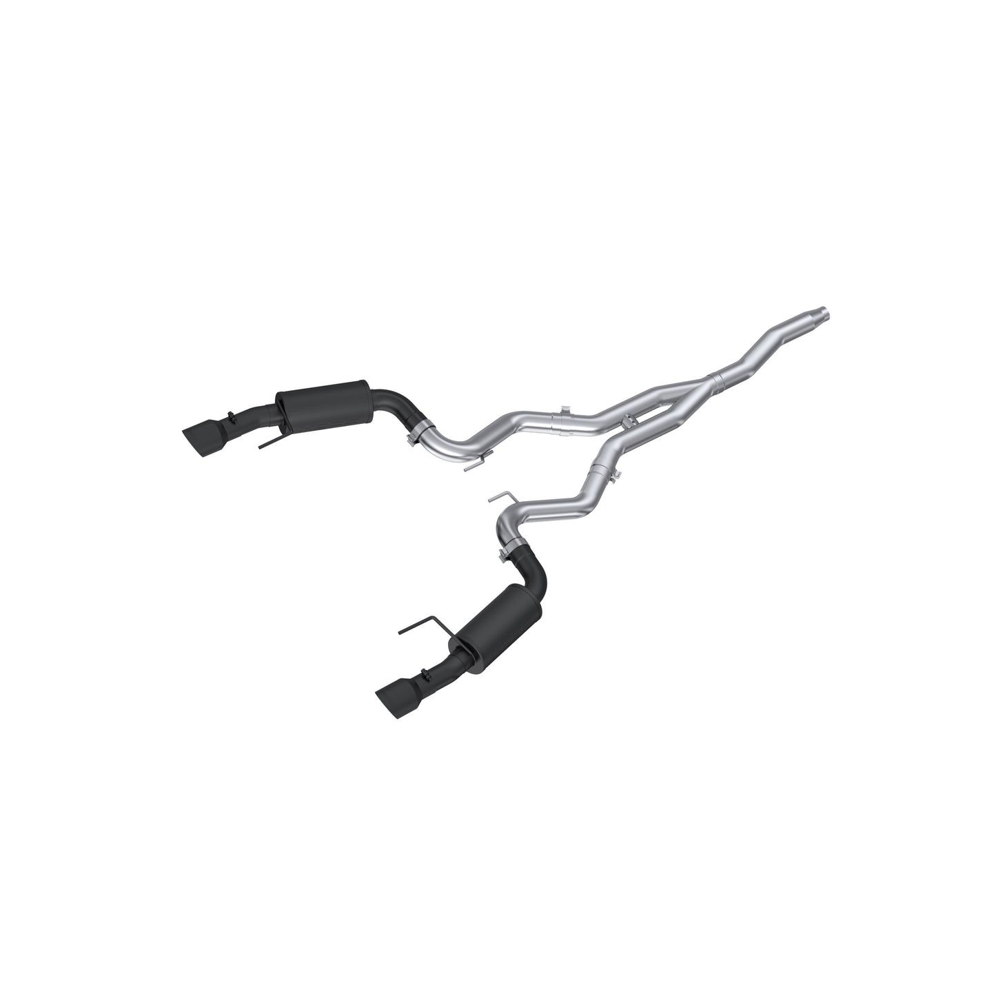 MBRP 3in. Cat-Back. Dual Split Rear Exit. Street Version. BLK S7274BLK