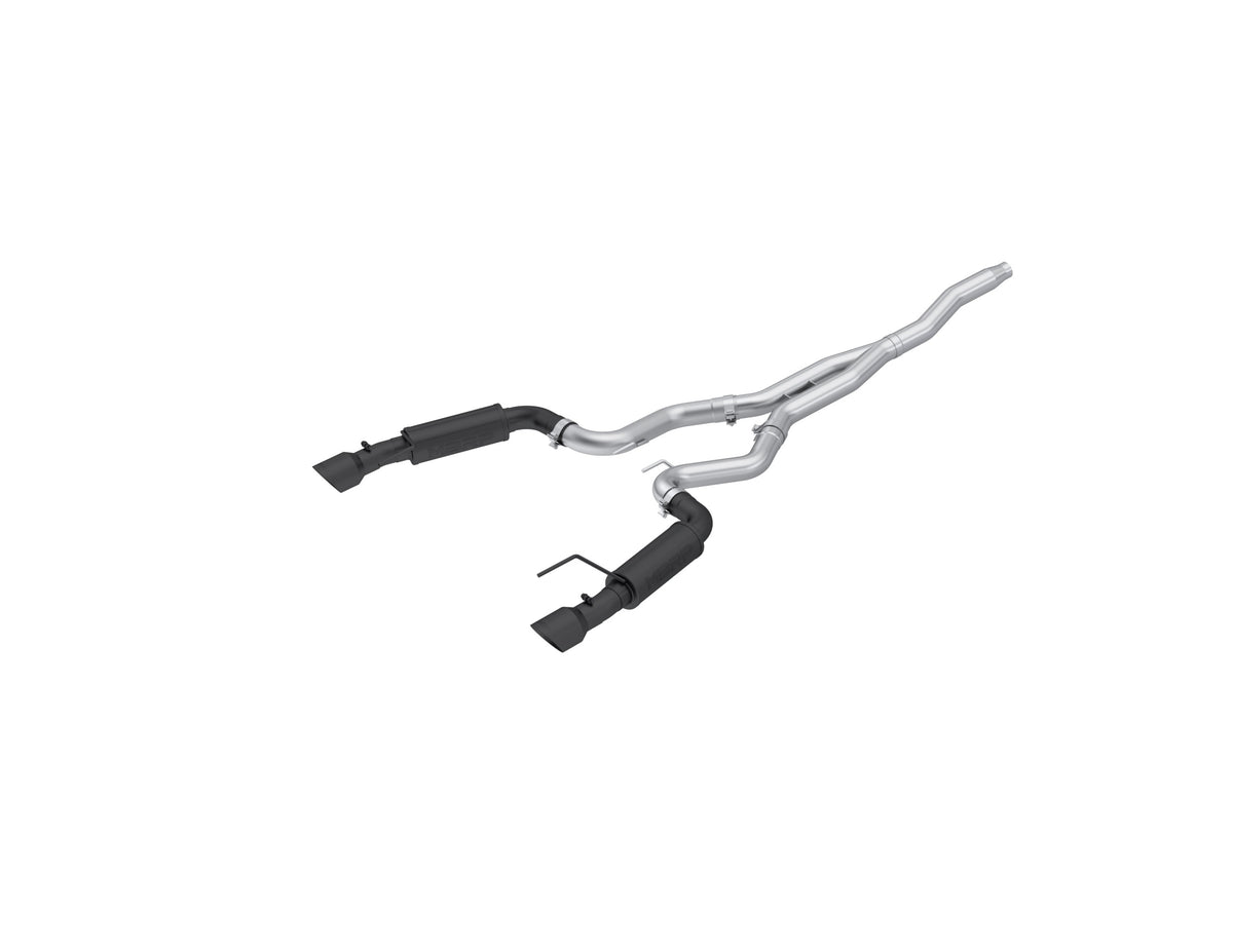 MBRP 3in. Cat-Back. Dual Split Rear Exit. Race Version. BLK S7275BLK