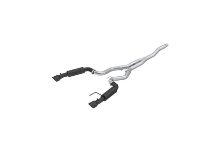MBRP 3in. Cat-Back. Dual Split Rear Exit. Race Version. BLK S7275BLK