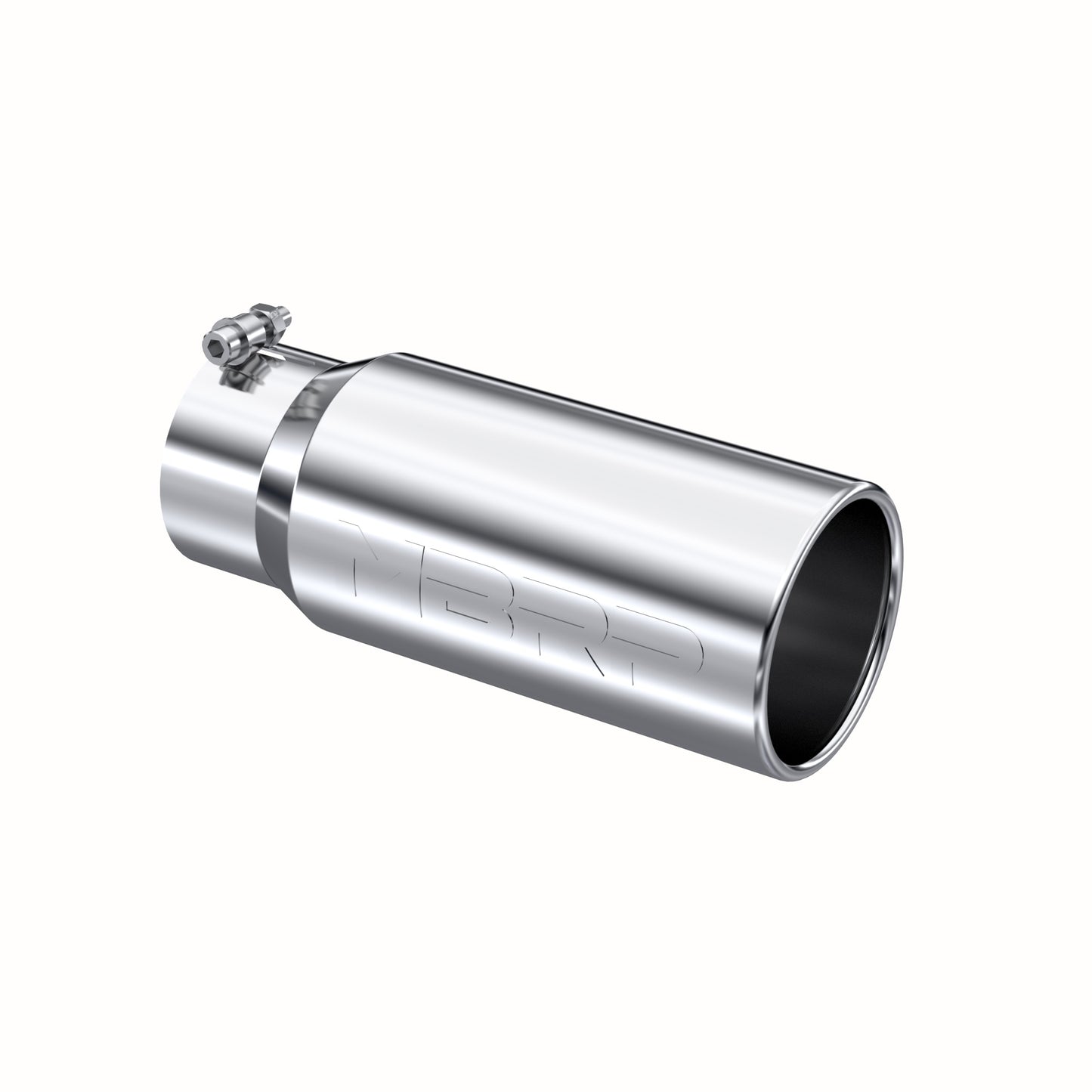 MBRP Tip. 5in. O.D. Rolled Straight 4in. inlet 12in. length. T304. T5050