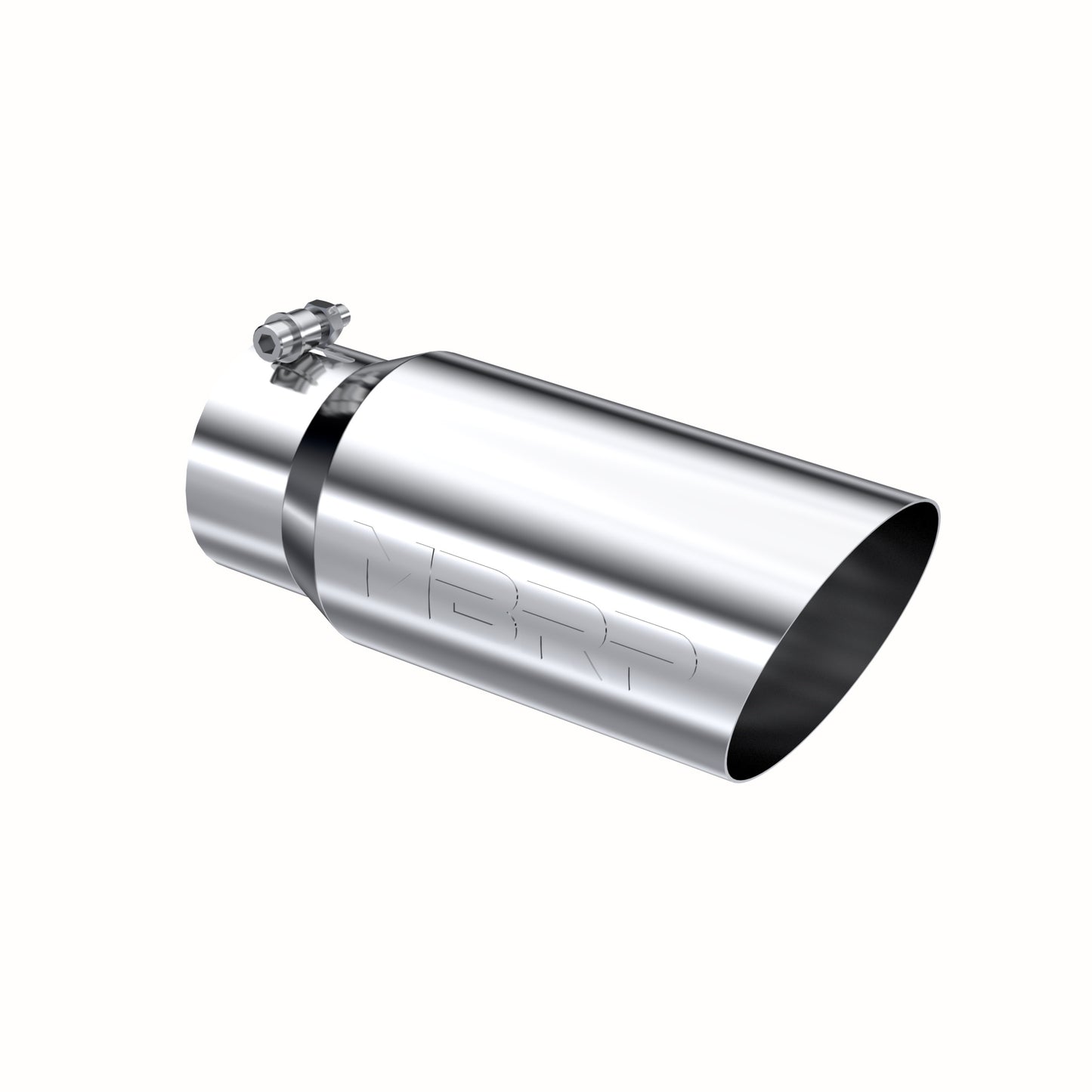 MBRP Tip. 5in. O.D. Angled Single Walled 4in. inlet 12in. length. T304. T5052