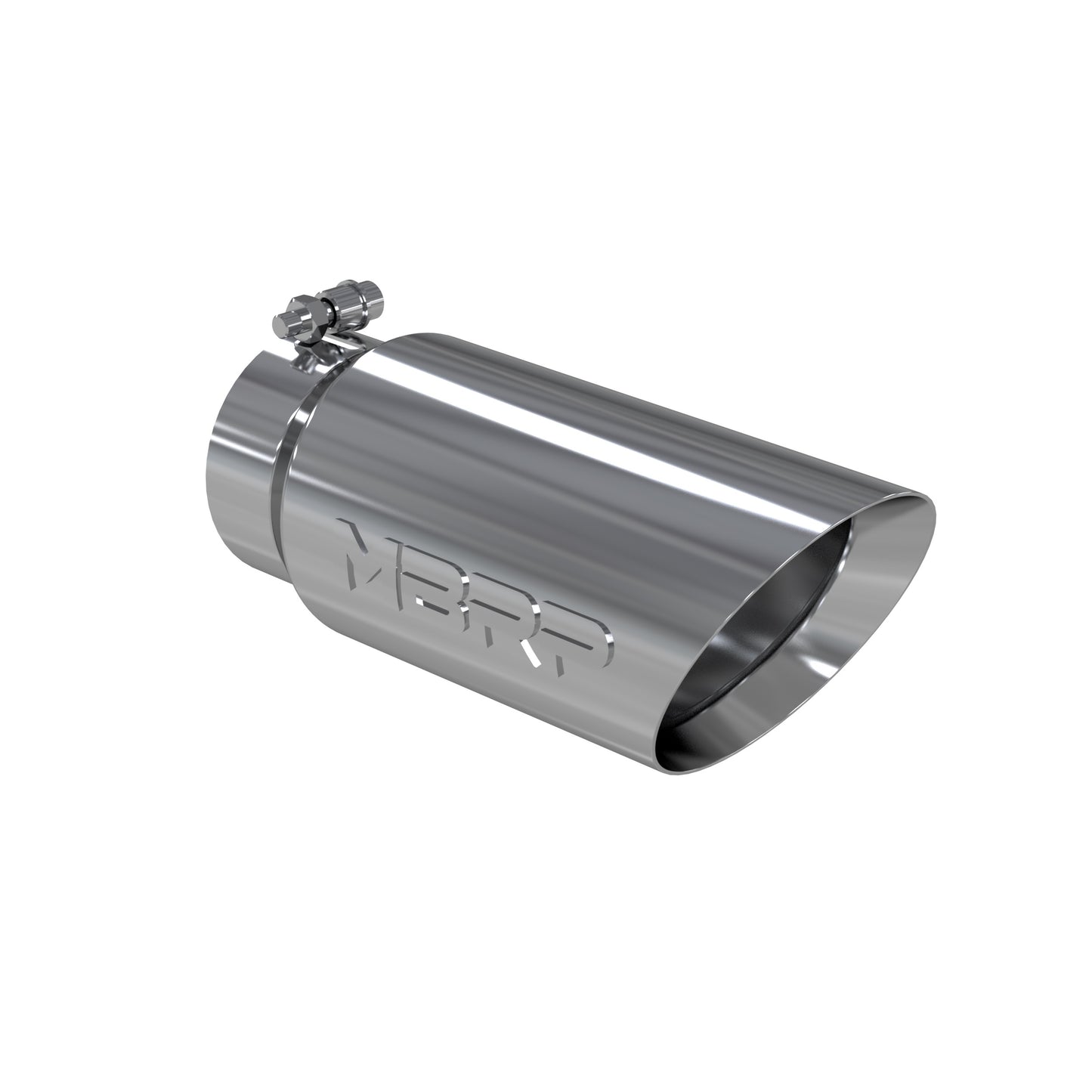 MBRP Tip. 5in. O.D. Dual Wall Angled 4in. inlet 12in. length. T304. T5053