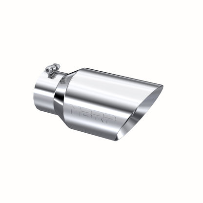 MBRP Tip. 6in. O.D. Dual Wall Angled 4in. inlet 12in. length. T304. T5072