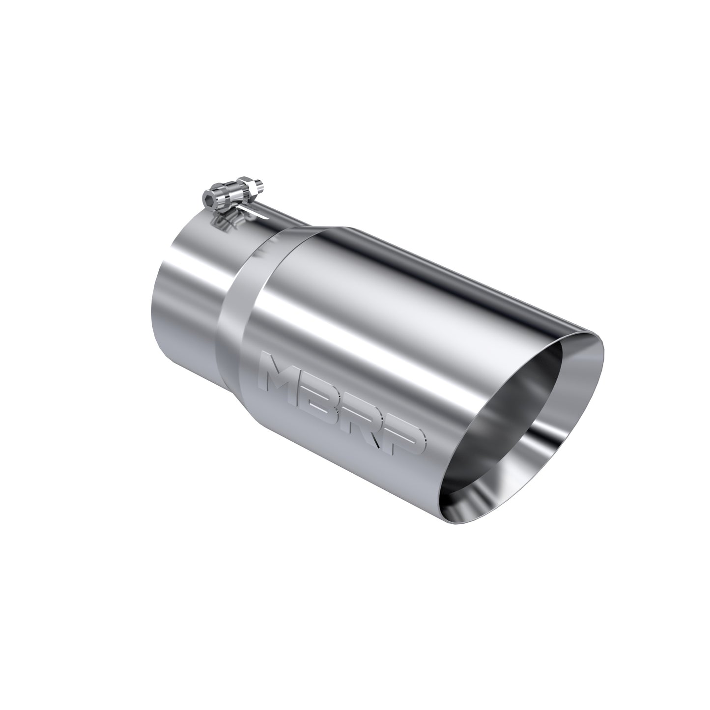 MBRP Tip. 6in. O.D. Dual Wall Angled 5in. inlet 12in. length. T304. T5074