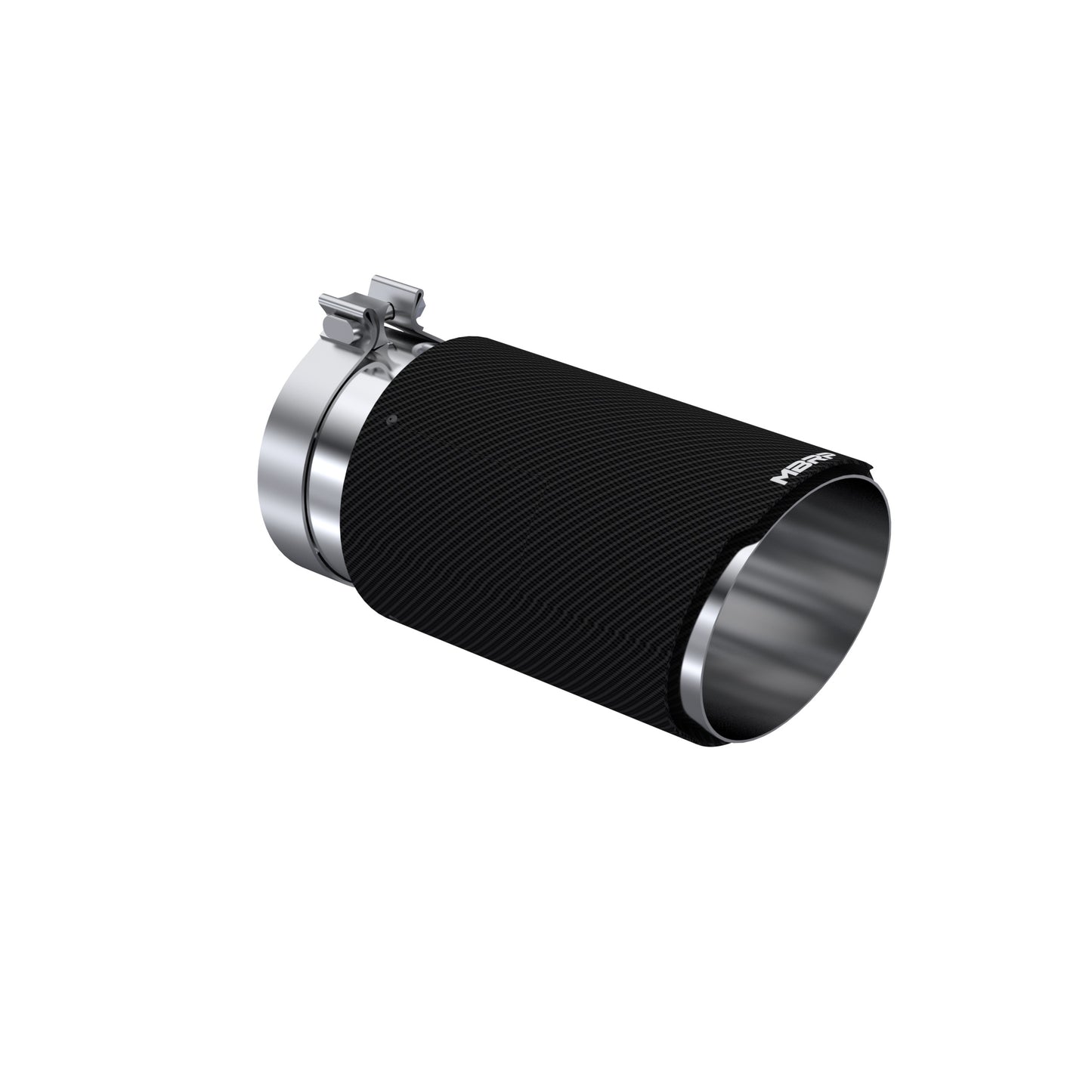 MBRP Tip 6in OD, Angle Cut End, 5in inlet, 12in length, T304 CF. T5075CF
