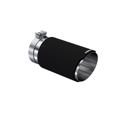 MBRP Tip 6in OD, Angle Cut End, 5in inlet, 12in length, T304 CF. T5075CF