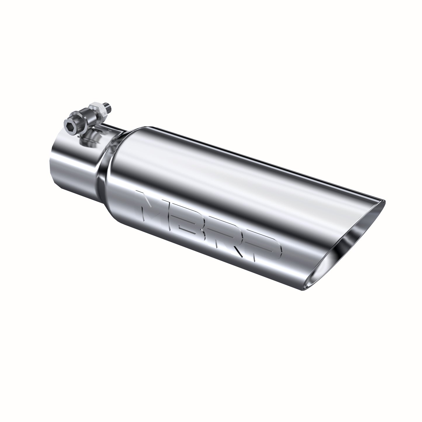 MBRP Tip. 3in. O.D. Dual Wall Angled 2in. inlet 12in. length. T304. T5106