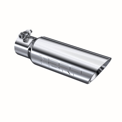 MBRP Tip. 3in. O.D. Dual Wall Angled 2in. inlet 12in. length. T304. T5106