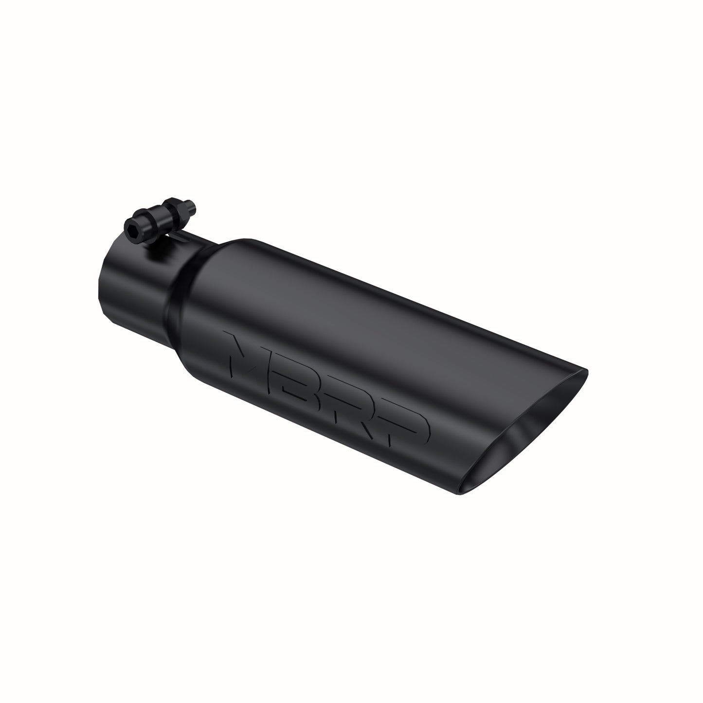 MBRP Tip. 3in. O.D. Dual Wall Angled 2in. inlet 12in. Length. BLK T5106BLK