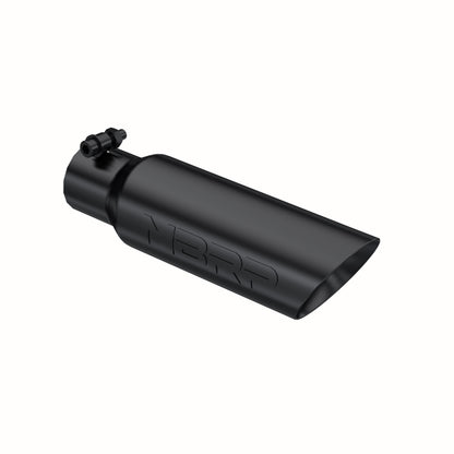 MBRP Tip. 3in. O.D. Dual Wall Angled 2in. inlet 12in. Length. BLK T5106BLK