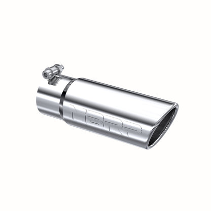 MBRP Tip. 3in. O.D. Angled Rolled End 3in. inlet 10in. length. T304. T5115