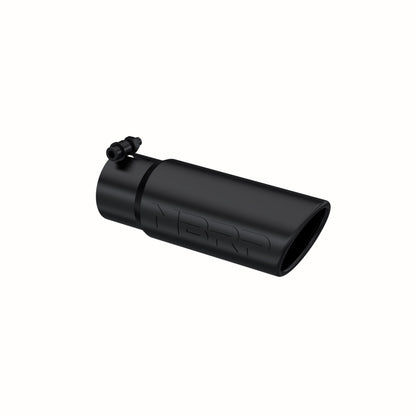 MBRP Tip. 3.5in. O.D. Angled Rolled End. 3in. I.D. inlet. 10in. length. BLK. T5115BLK