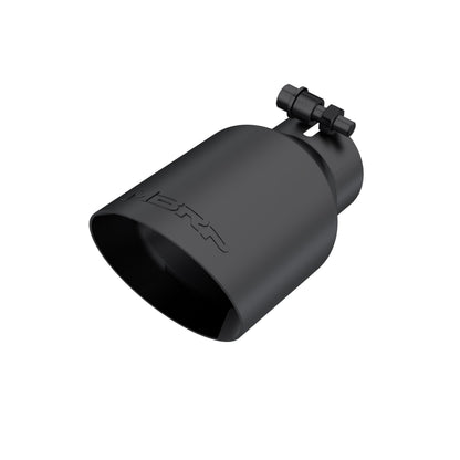 MBRP Tip. 4in. O.D.. Dual Wall Angled. 2in. inlet. 8in. length. BLK. T5123BLK