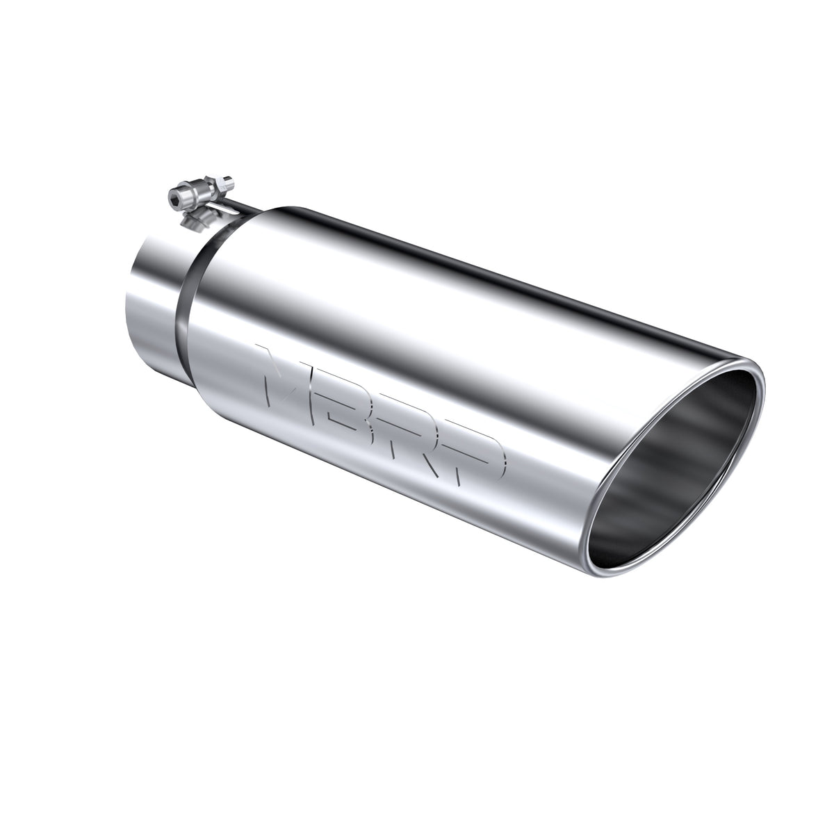 MBRP Tip. 6in. O.D.. Angled Rolled End. 5in. inlet 18in. in length. T5125