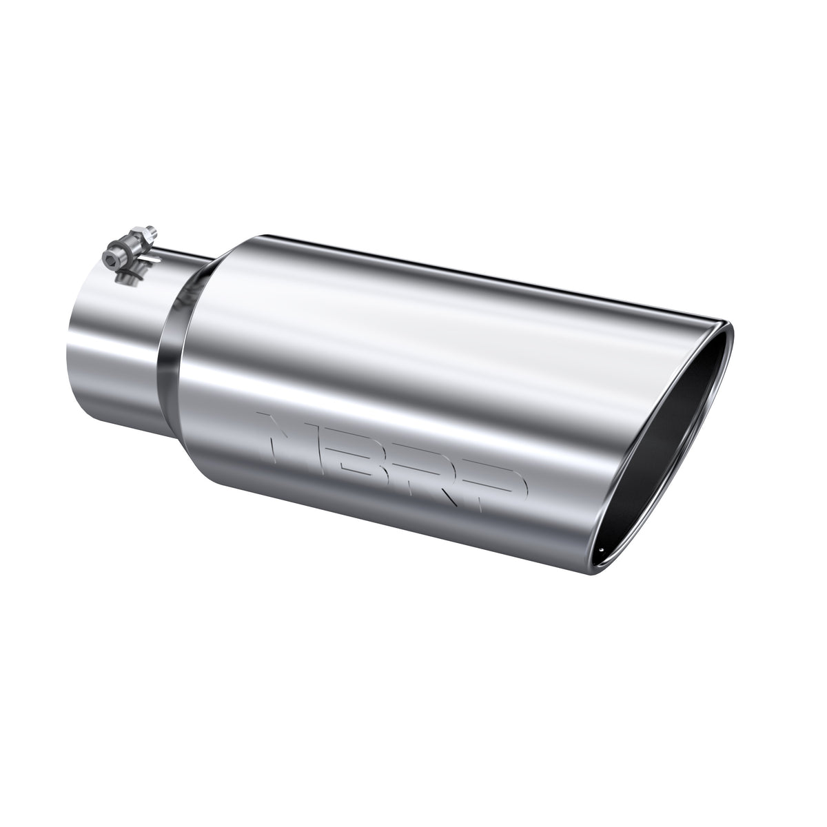 MBRP Tip. 7in. O.D.. Rolled End. 5in. inlet 18in. in length. T304. T5127