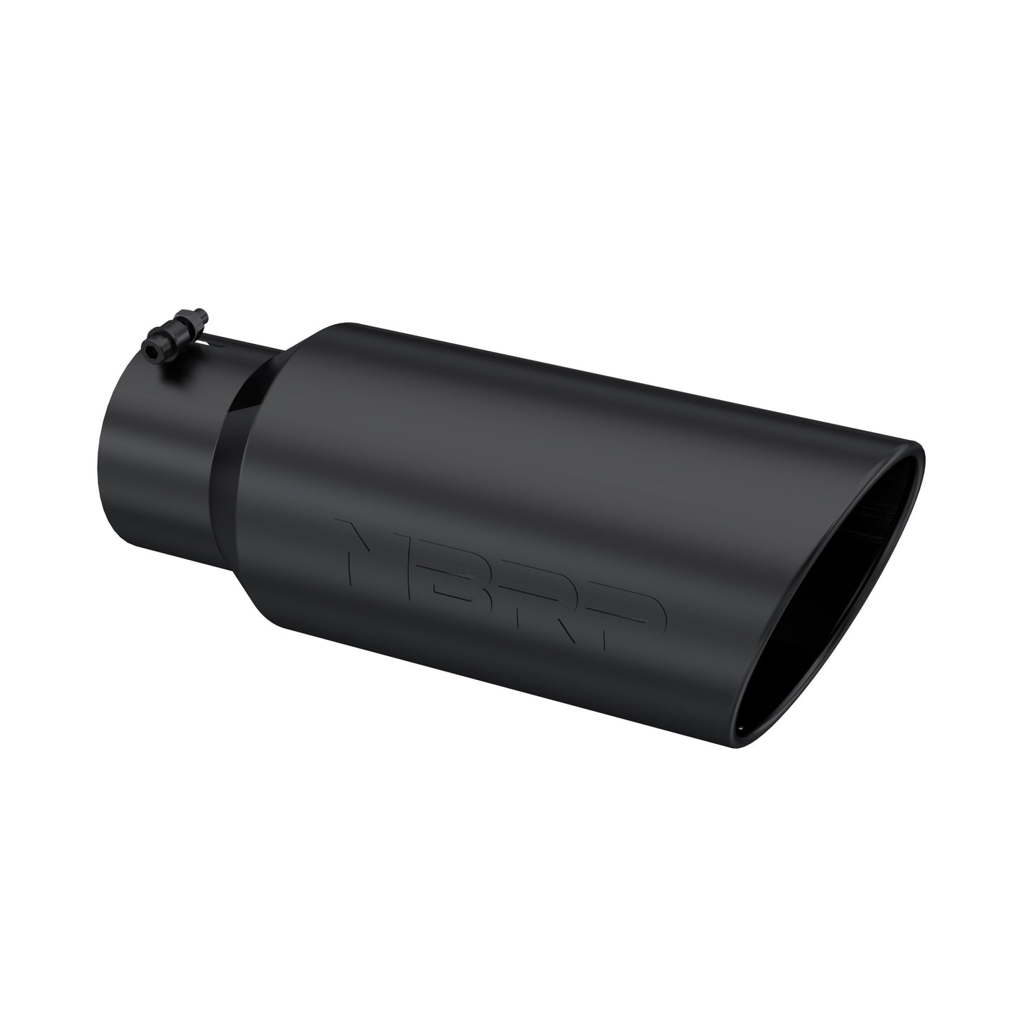 MBRP Tip. 7in. O.D.. Rolled End. 5in. inlet 18in. in length. BLK. T5127BLK