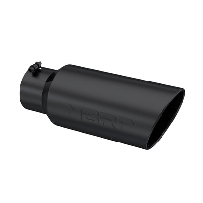 MBRP Tip. 7in. O.D.. Rolled End. 5in. inlet 18in. in length. BLK. T5127BLK