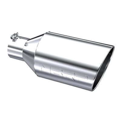 MBRP Tip. 8in. O.D.. Rolled End. 4in. inlet 18in. in length. T304. T5128