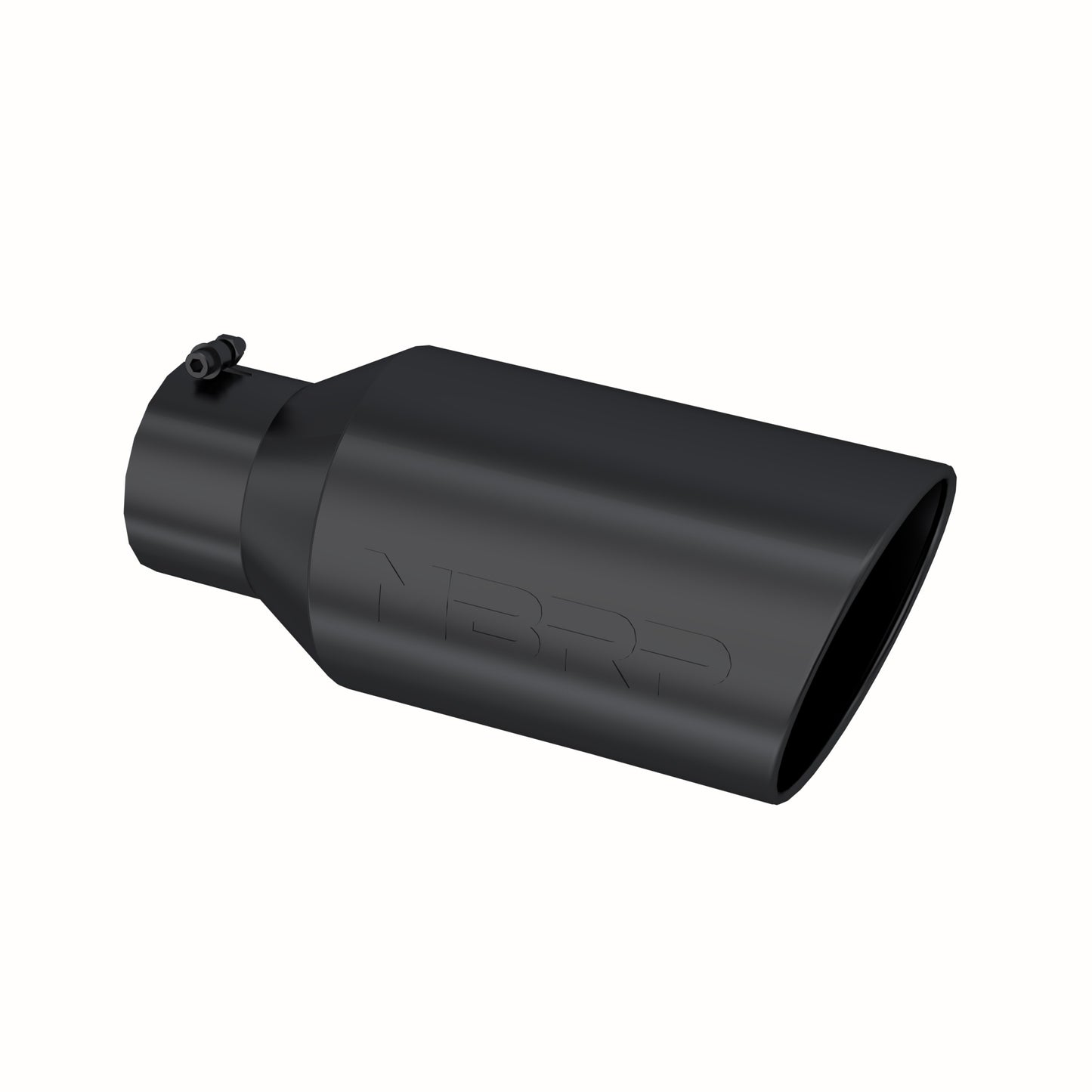 MBRP Tip. 8in. O.D.. Rolled End. 5in. inlet 18in. in length. BLK. T5129BLK