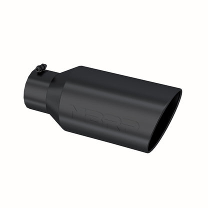 MBRP Tip. 8in. O.D.. Rolled End. 5in. inlet 18in. in length. BLK. T5129BLK