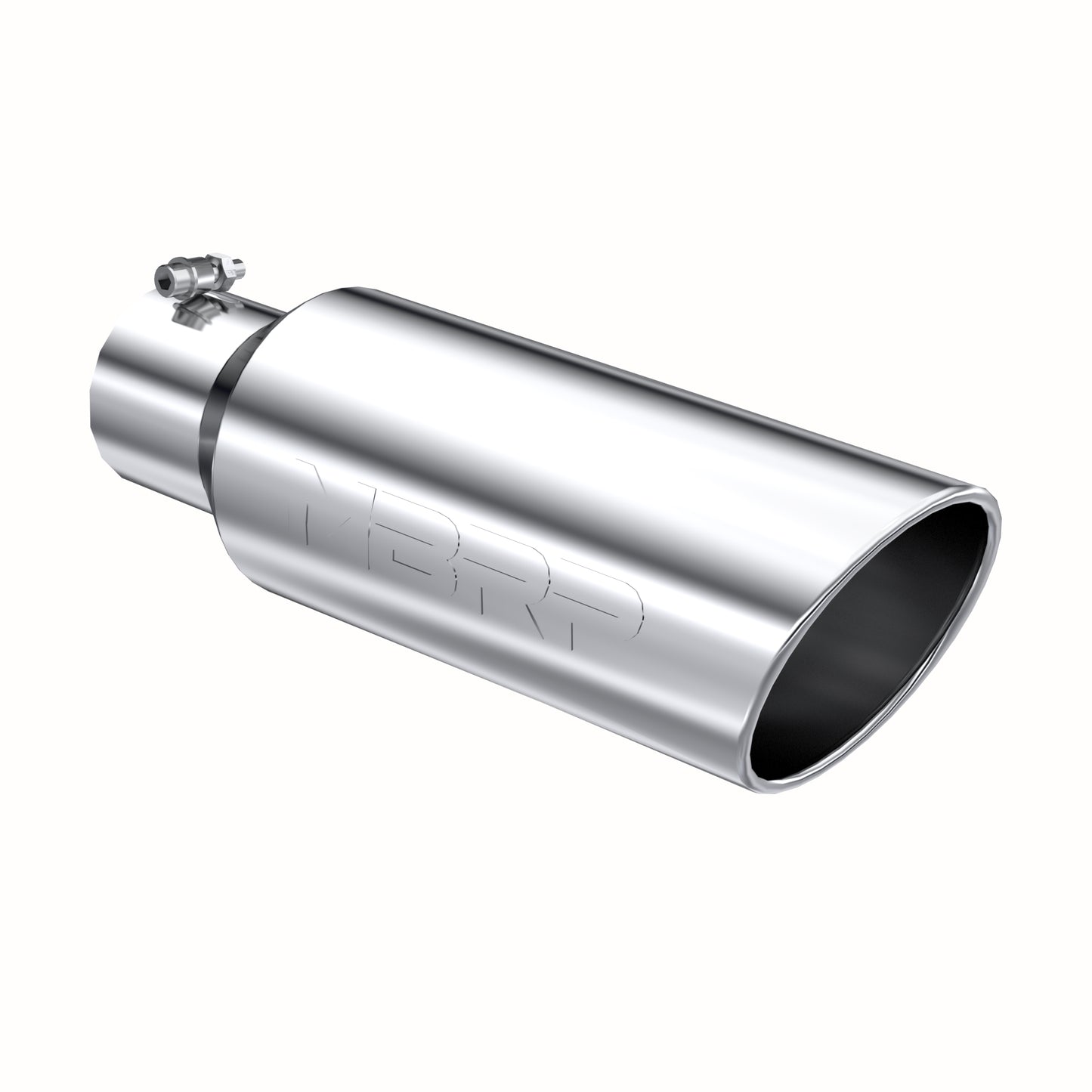 MBRP Tip. 6in. O.D.. Rolled end. 4in. inlet 18in. in length. T304. T5130