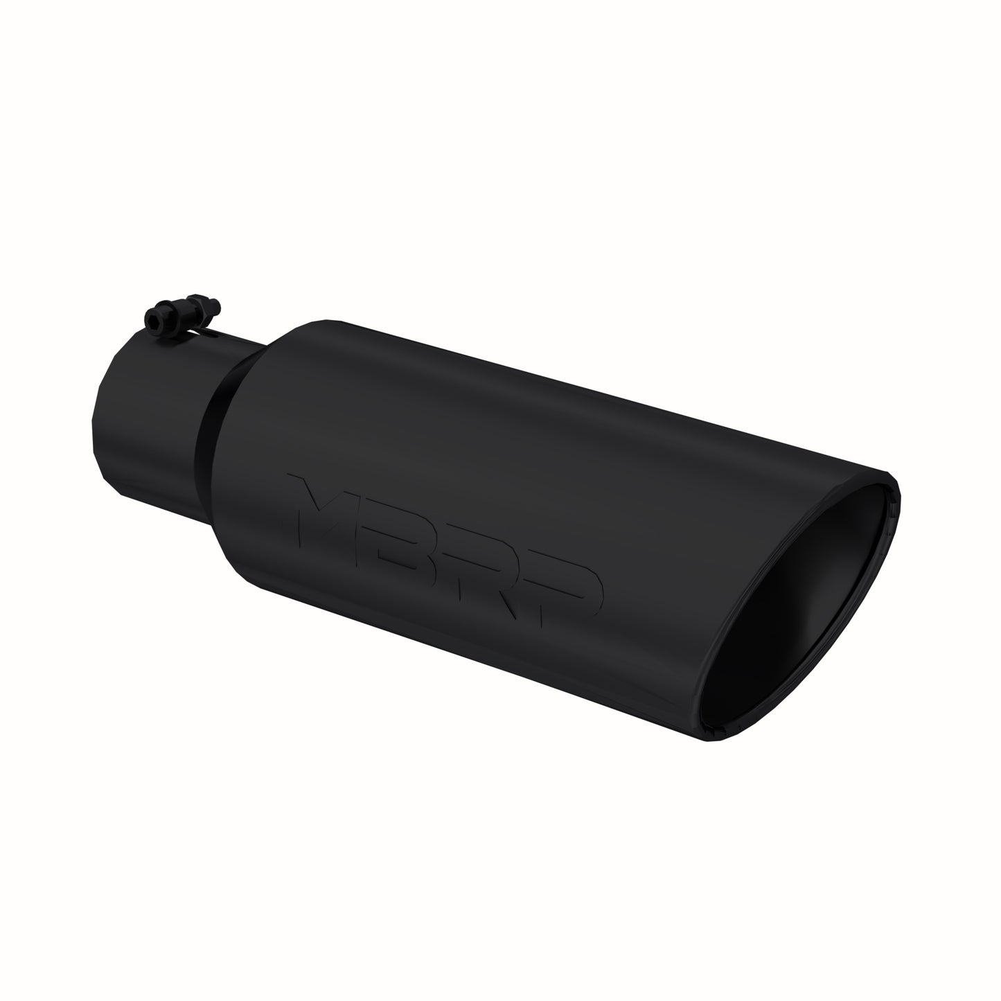 MBRP Tip. 6in. O.D.. Rolled end. 4in. inlet 18in. in length. BLK T5130BLK