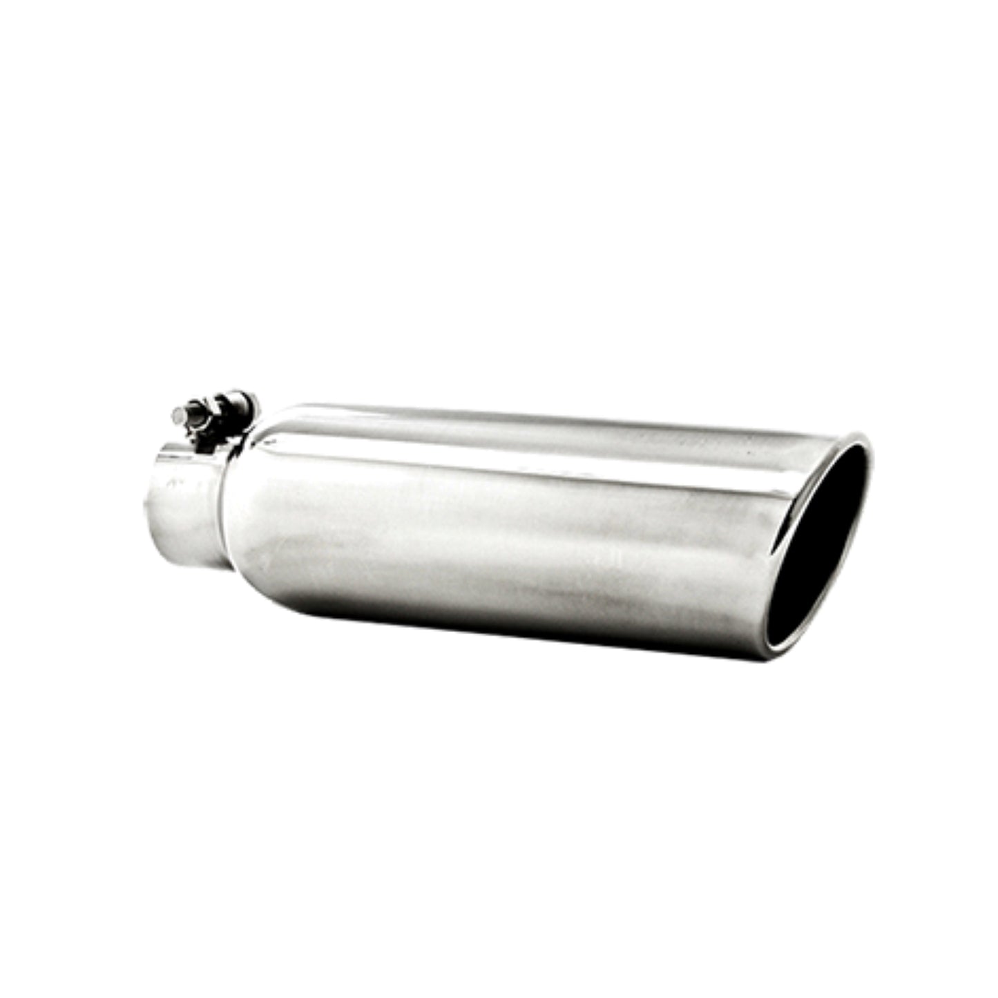 MBRP 3.5in. OD. 2.25in. inlet. 12in. in length. Angled Cut Rolled End. T304. T5147