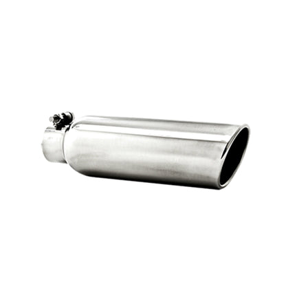 MBRP 3.5in. OD. 2.25in. inlet. 12in. in length. Angled Cut Rolled End. T304. T5147