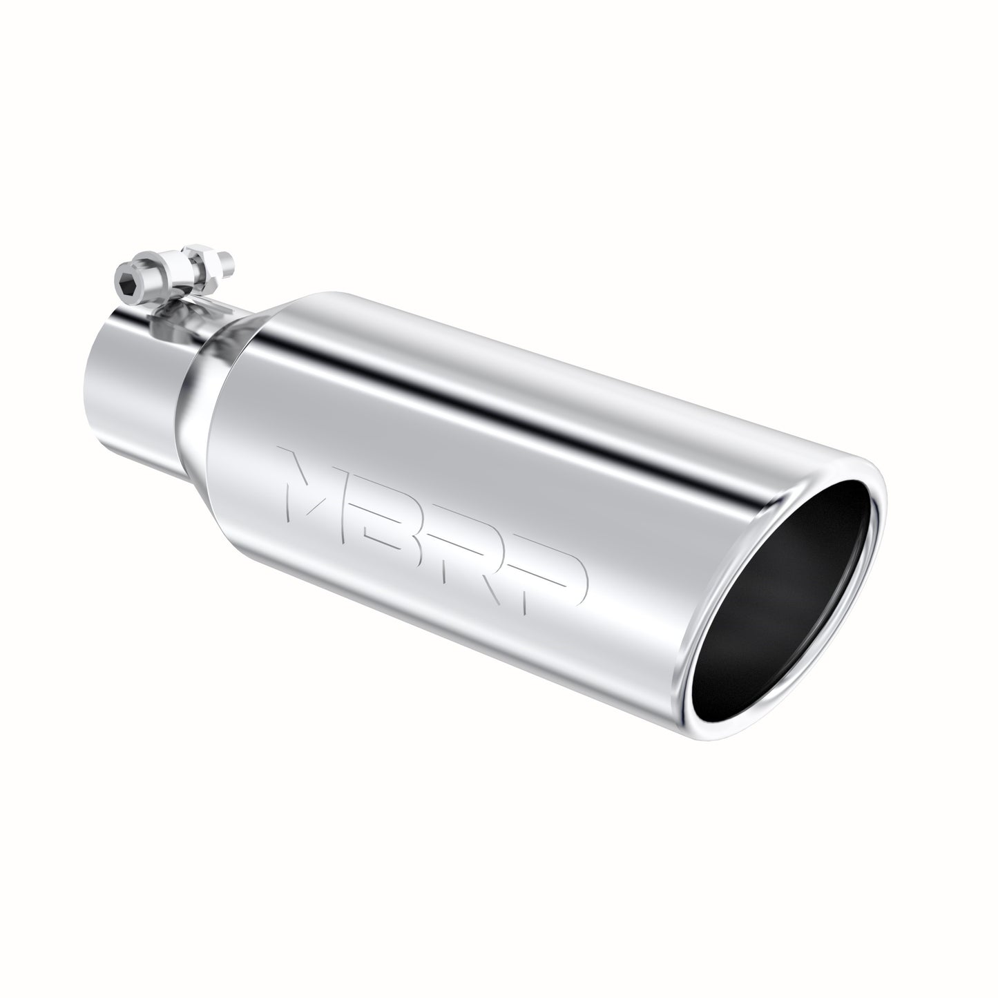 MBRP 4in. OD. 2.5in. inlet. 12in. in length. Clampless-no weld T304. T5150
