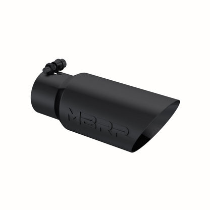 MBRP Tip. 4in. O.D.. Dual Wall Angled. 3in. inlet. 10in. length. BLK T5156BLK