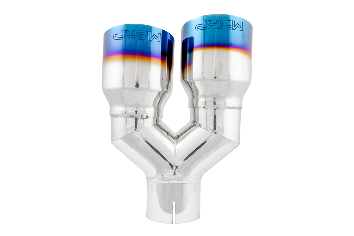 MBRP 2.5" Inlet Exhaust Tip. T304 Stainless Steel, Burnt End. T5170BE