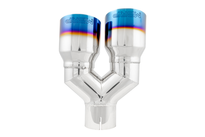 MBRP 2.5" Inlet Exhaust Tip. T304 Stainless Steel, Burnt End. T5170BE