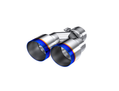 MBRP 2.5" Inlet Exhaust Tip. T304 Stainless Steel, Burnt End. T5170BE