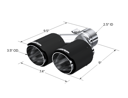 MBRP 2.5" Inlet Carbon Fiber Exhaust Tip. T5170CF