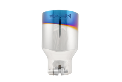 MBRP 2.5" Inlet Exhaust Tip. T304 Stainless Steel, Burnt End. T5176BE