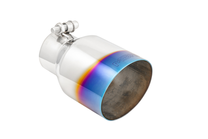 MBRP 2.5" Inlet Exhaust Tip. T304 Stainless Steel, Burnt End. T5176BE