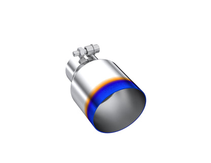 MBRP 2.5" Inlet Exhaust Tip. T304 Stainless Steel, Burnt End. T5176BE
