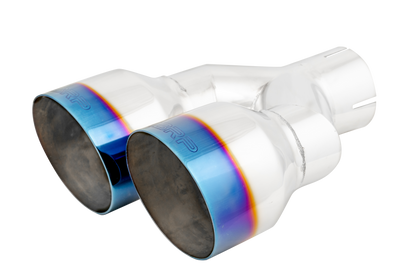 MBRP 2.5" Inlet Exhaust Tip. T304 Stainless Steel, Burnt End. T5177BE