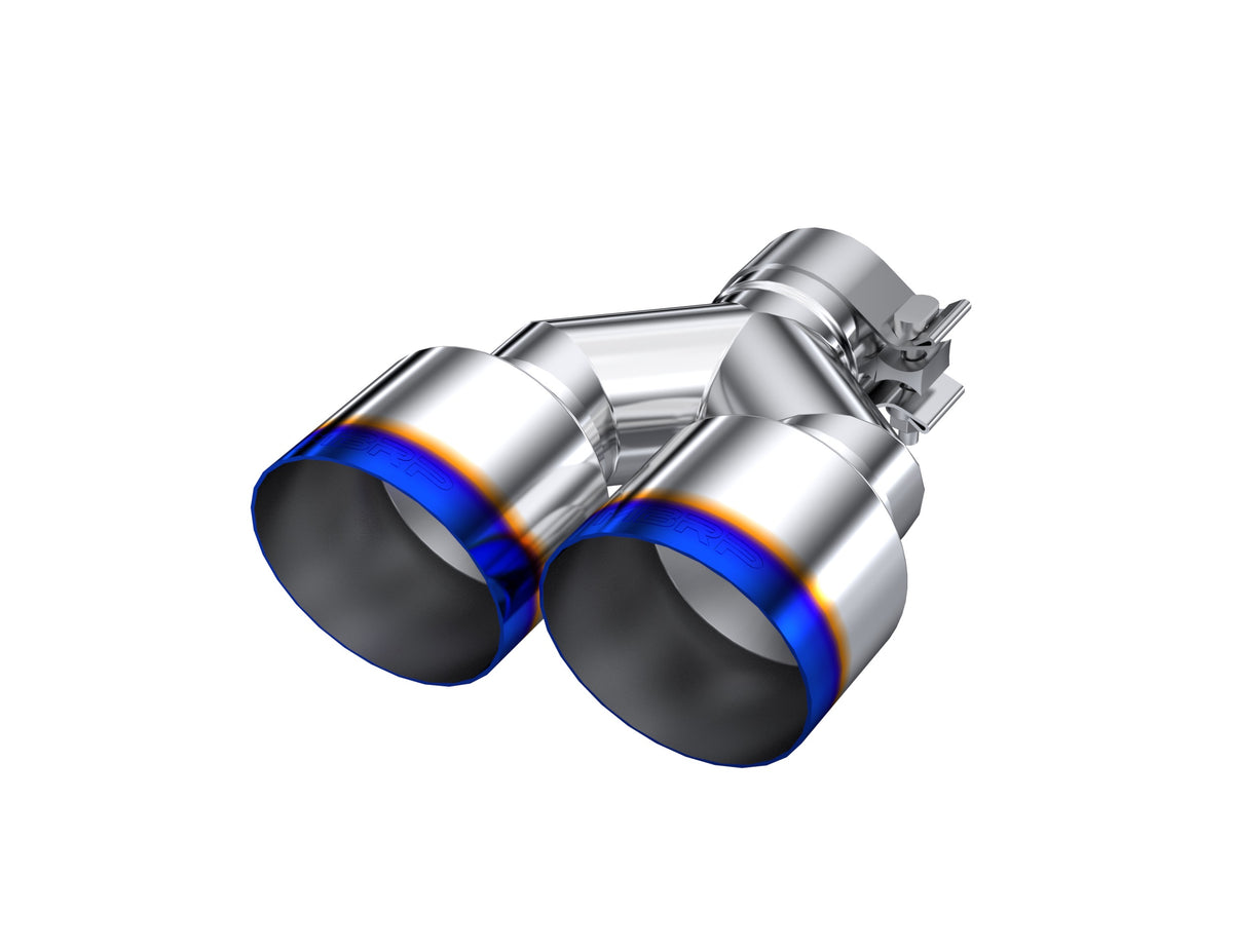 MBRP 2.5" Inlet Exhaust Tip. T304 Stainless Steel, Burnt End. T5177BE