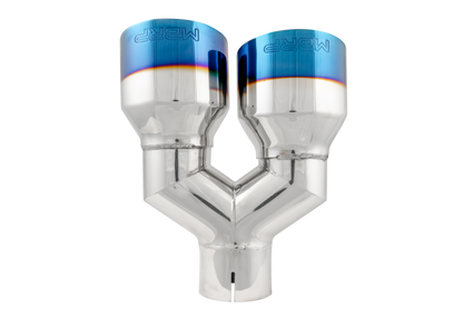 MBRP 2.5" Inlet Exhaust Tip. T304 Stainless Steel, Burnt End. T5178BE