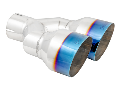 MBRP 2.5" Inlet Exhaust Tip. T304 Stainless Steel, Burnt End. T5178BE
