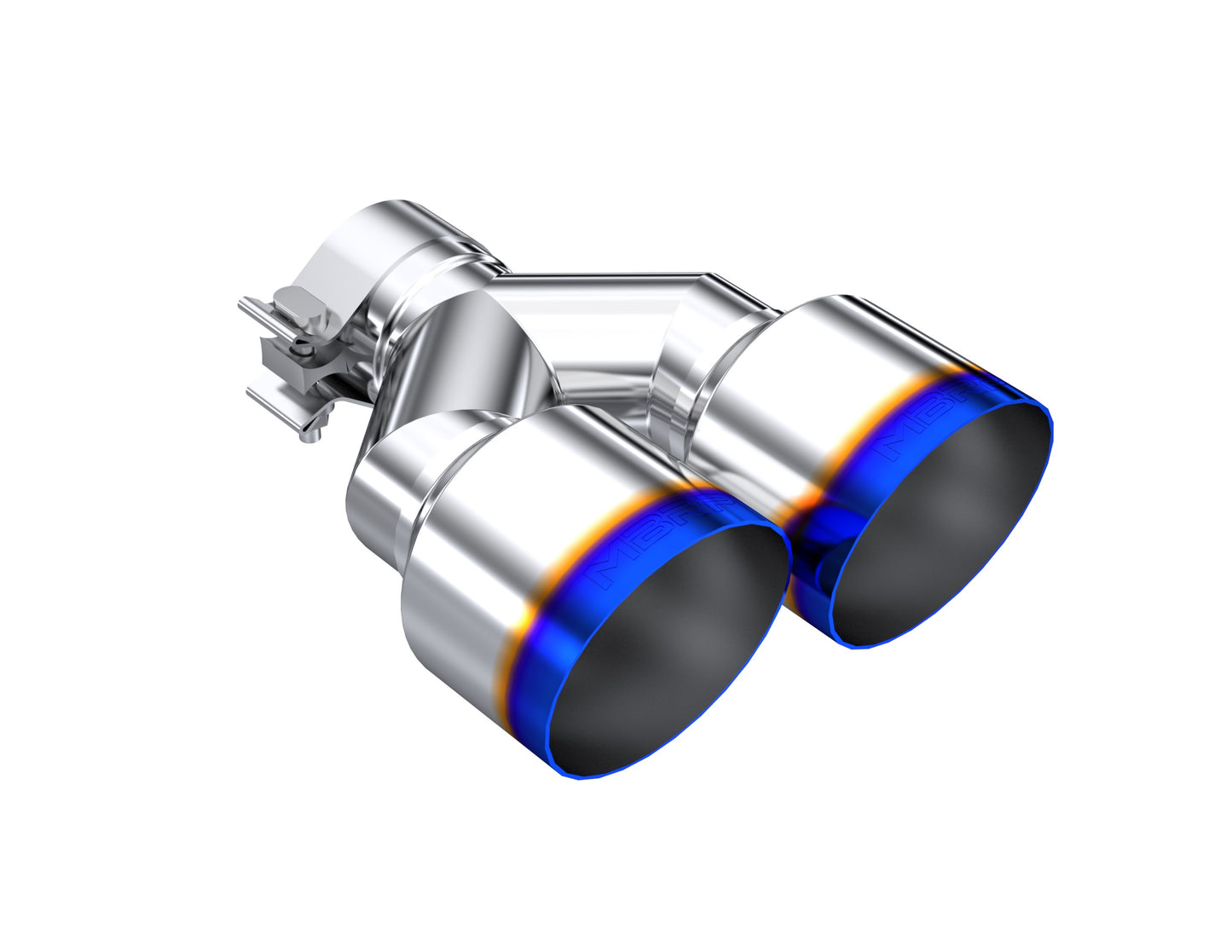 MBRP 2.5" Inlet Exhaust Tip. T304 Stainless Steel, Burnt End. T5178BE