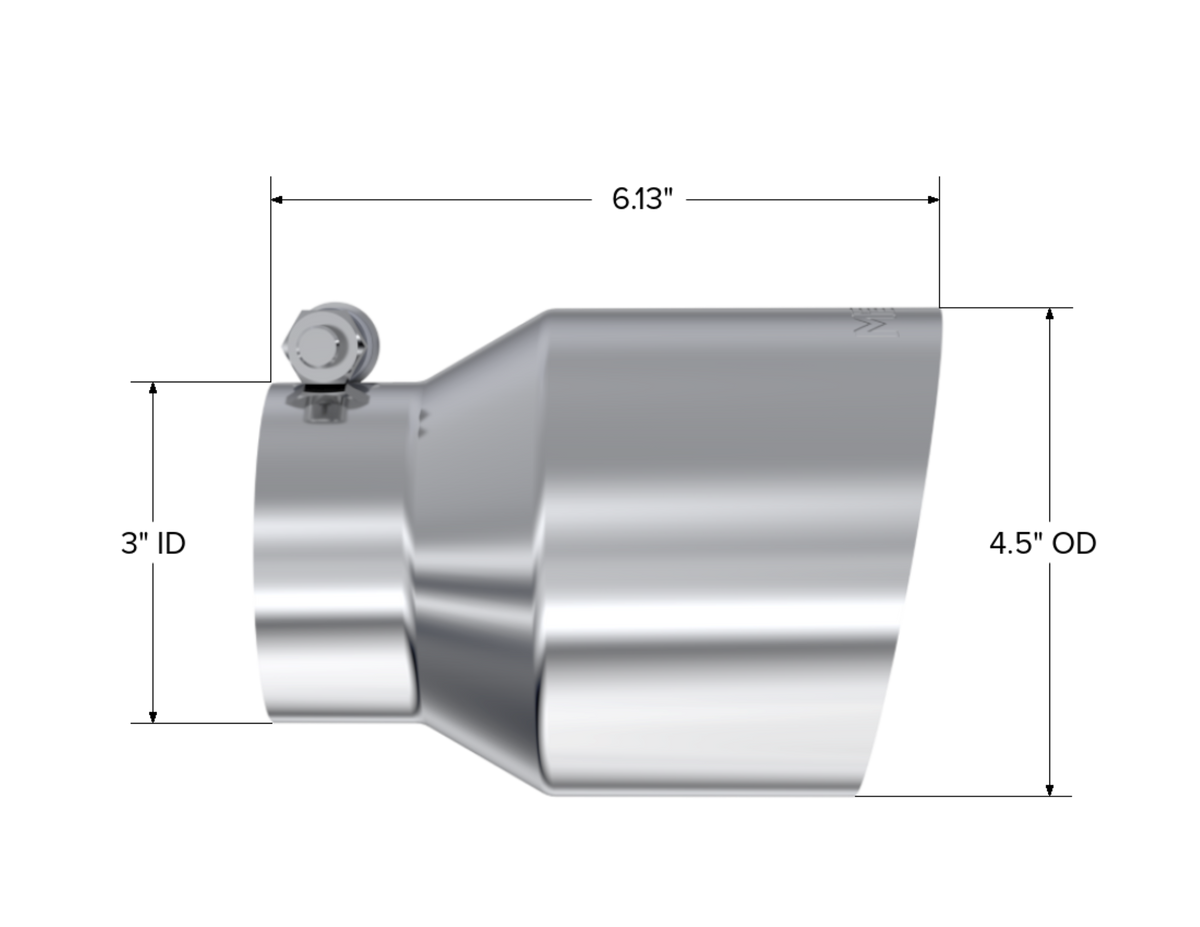 MBRP 3in. Inlet Exhaust Tip. T304 Stainless Steel T5180