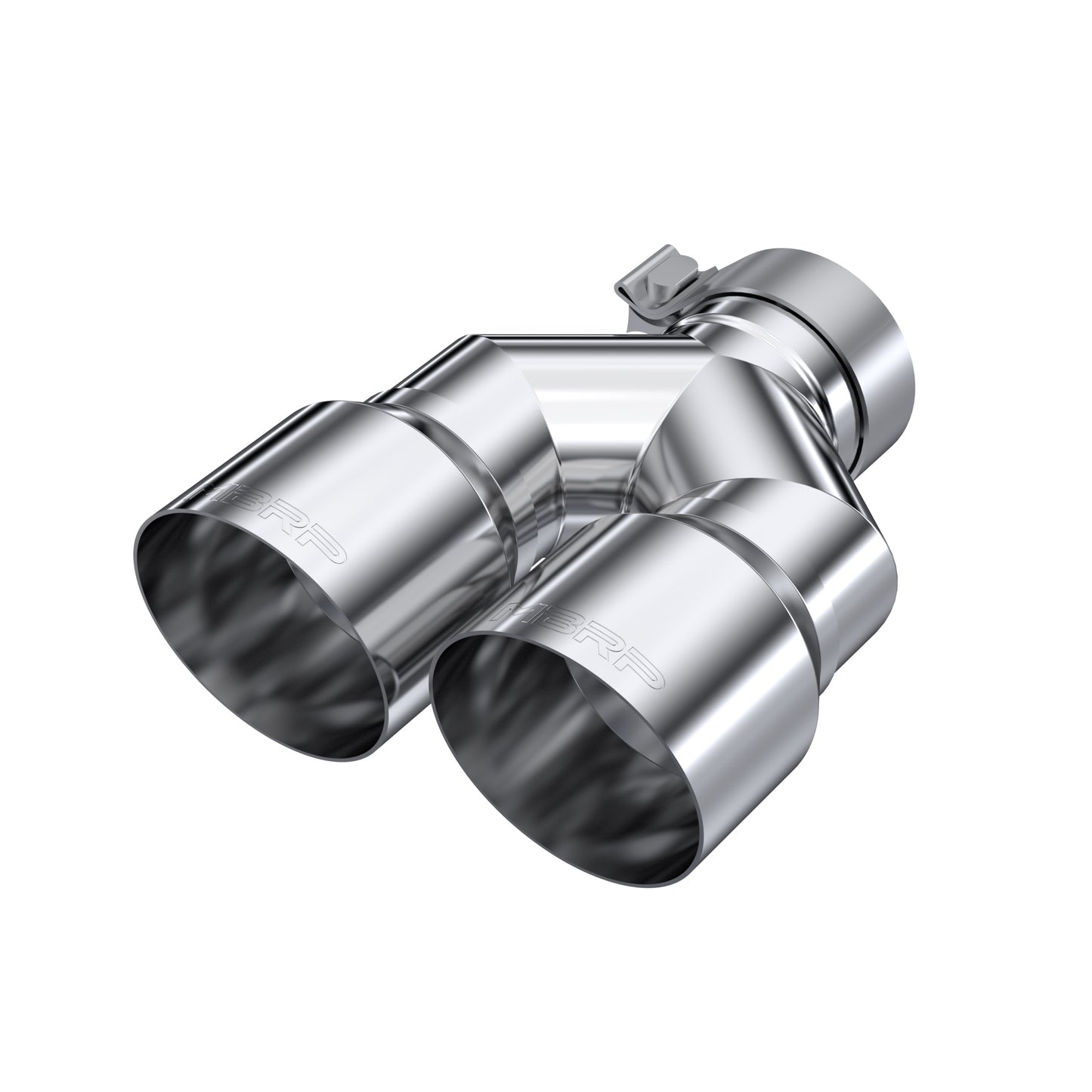 MBRP Tip. 4in. OD Dual Out. 3in. ID. Single Wall. T304 T5182