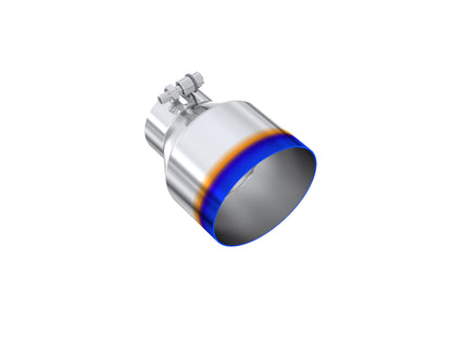 MBRP 3in. Inlet Exhaust Tip. T304 Stainless Steel, Burnt End T5184BE