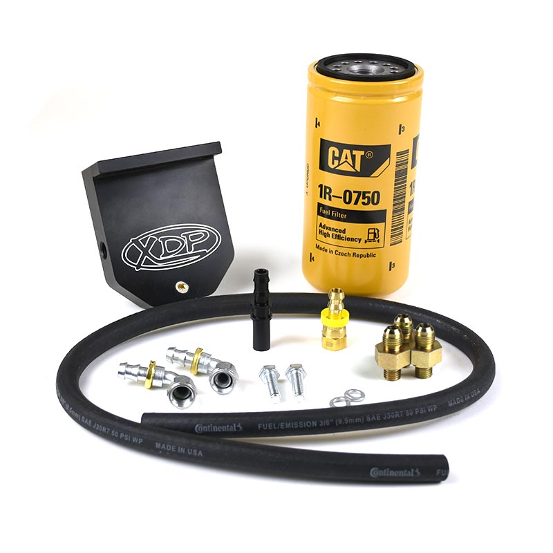 XDP Fuel Filter Adapter With CAT 1R-0750 Filter 10-18 Dodge Cummins 6.7L CAT Filter Adapter XD381