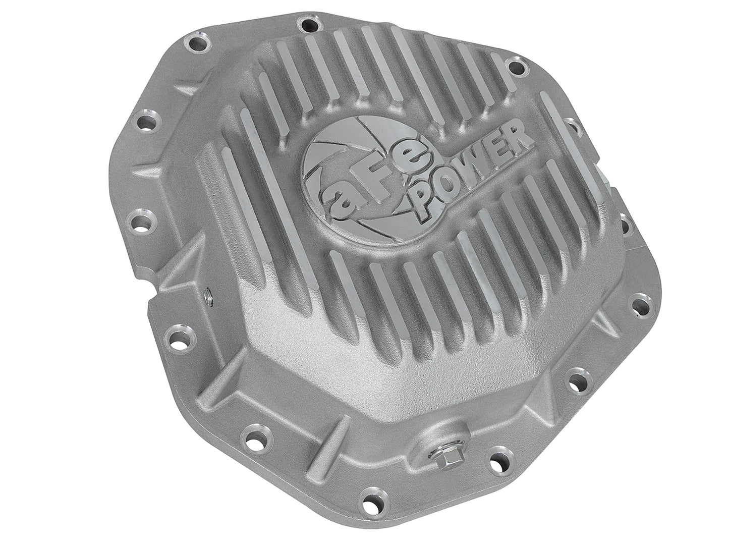 aFe Street Series Rear Differential Cover Raw w/ Machined Fins - Ford 2017-2023 6.7L - Axle Type Dana M300